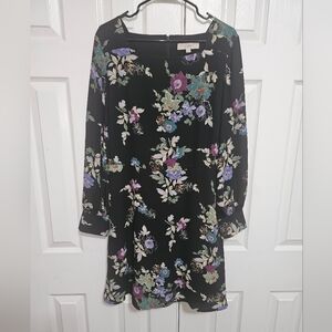 LOFT Women's Floral Shift Dress 12 NWT
